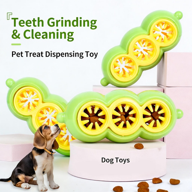 Rubber Treat Dispensing Dog Toy - Interactieve snoepdispenser, kauwspeelgoed voor honden, stevig