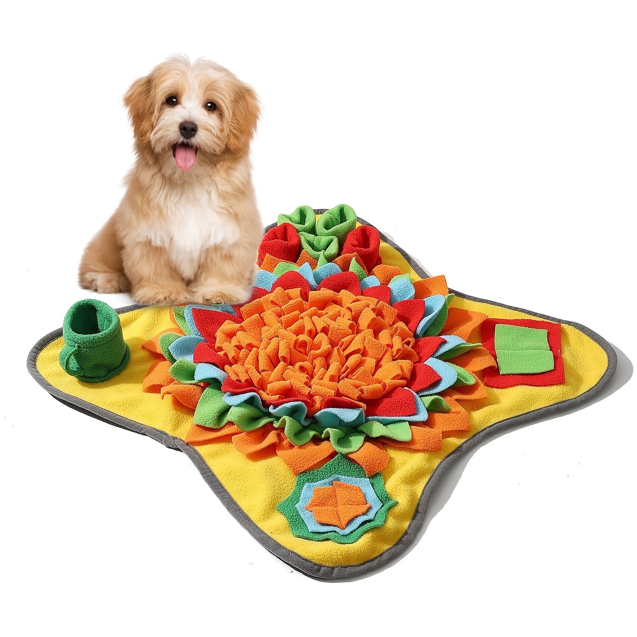 Indestructible Dog Chew Toy - Goede huisdier-snuffelmat voor honden, interactieve voerpuzzel