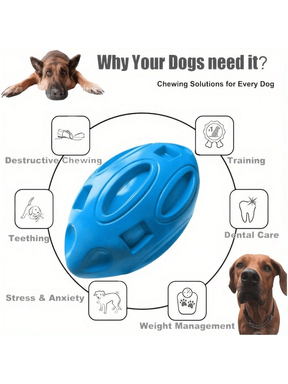 1PC Onverwoestbare Piepende Ru - Indestructible Dog Chew Toy recensie en prijs