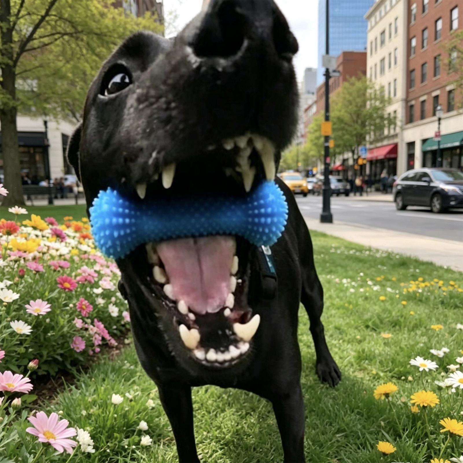 Hondentandenborstel-speeltjes, - Rubber Treat Dispensing Dog Toy recensie en prijs